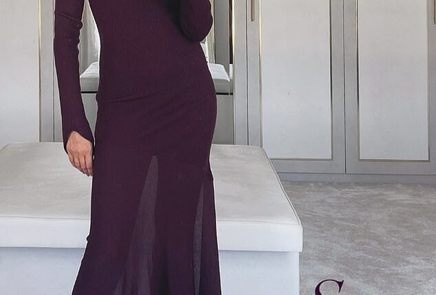 Michelle Keegan looked sensational as she shared a snap of herself in a form-fitting dress from her Very collection on Saturday