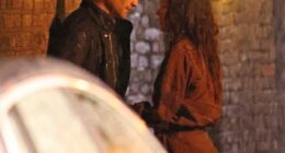 Michelle Keegan has been spotted filming alongside Douglas Booth for the first time for their thrilling new ITV drama The Blame