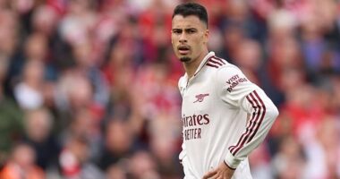 Gabriel Martinelli put in another underwhelming display on the left wing for Arsenal
