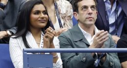 Mindy Kaling and her ex BJ Novak attended the Men's Final at the US Open over the weekend