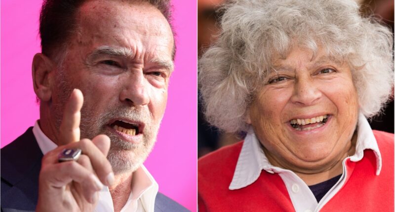 Miriam Margolyes says she forgives Arnold Schwarzenegger for farting in her face on set