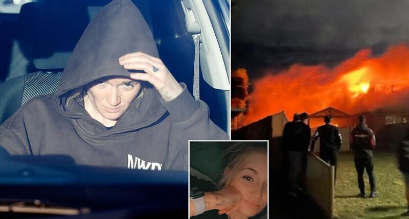 A mother who allegedly left her children to die in a Melbourne house fire has been tracked down living in a tiny town on the NSW-Victoria border. Shania Lee, 25, of Tarneit in Melbourne's west, is accused of ignoring her children's screams while watching the house on CCTV as she drove away, a court heard last week. Siblings Izabel, 5, and Lyvia, 2, and their three-year-old brother Kalais were pulled unconscious from the rear of a property in Sydenham in Melbourne 's north-west after neighbours raised the alarm on September 8 last year.