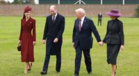 Prince William made a quip to President Trump and the First Lady, after greeting the US couple on Wednesday