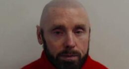 Double rapist James Clacher in his police mugshot after being extradited to Scotland following two years on the run