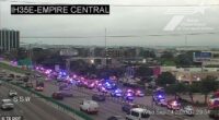 Three people were injured at an ICE facility in Dallas on Wednesday morning as cops launched an urgent manhunt for a suspected sniper