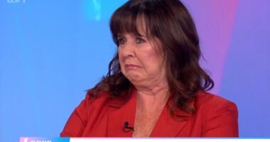 Myleene Klass snapped at her Loose Women co-star Coleen Nolan in an awkward spat live on air on Wednesday
