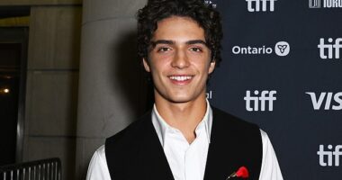 A nepo baby looked the dead ringer of his famous actor father as the duo stepped out together to attend Toronto Film Festival on Friday
