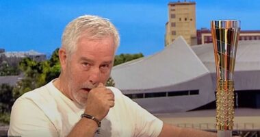 Newsreader Mike McCarthy (pictured) fought back tears on live television as he revealed his late son's 'dying wish' during an emotional appearance on BBC Breakfast on Sunday