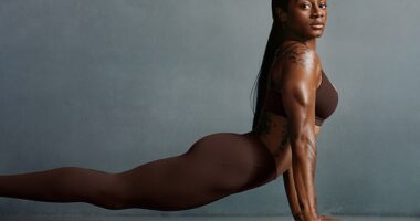 Olympic sprinter Sha'Carri Richardson shows off her figure in the new NikeSKIMS range