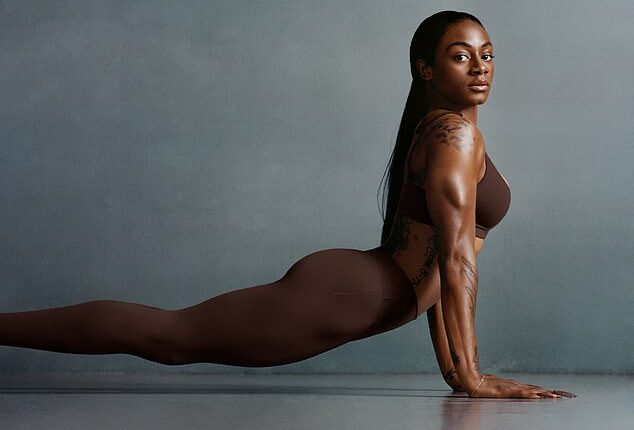 Olympic sprinter Sha'Carri Richardson shows off her figure in the new NikeSKIMS range