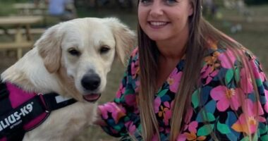 Emma Priest has told of her 'disbelief' at discovering her new dog, Penny, had both male and female genitalia