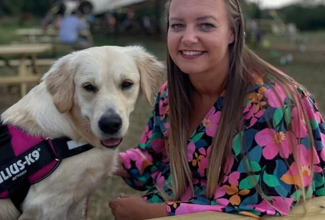 Emma Priest has told of her 'disbelief' at discovering her new dog, Penny, had both male and female genitalia