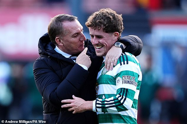 Brendan Rodgers hails goalscorer Luke McCowan at full-time after an encouraging day at Firhill