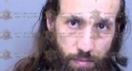 Pictured: Joshua Runkles, 42, has been identified as the man who allegedly impersonated a police officer at the site of the Charlie Kirk memorial in Arizona