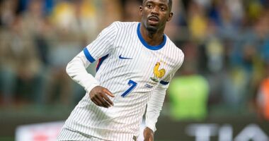 Ousmane Dembele suffered a hamstring injury in Friday's 2-0 victory over Ukraine