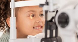 Researchers in China found environmental pollution contributed to myopia, or nearsightedness, in children (stock image)