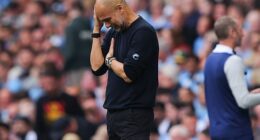 Manchester City boss Pep Guardiola seems almost resigned to his team being a fading force