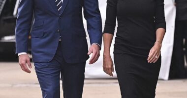 Secretary of War Pete Hegseth, seen with his wife Jennifer Rauchet, has abruptly summoned hundreds of America’s highest-ranking military officers to a closed-door meeting next week