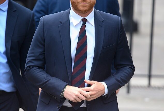 Prince Harry is feeling 'so excited' about his upcoming trip to the UK for the WellChild Awards on Monday. Pictured in April for his High Court appeal