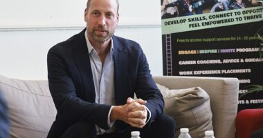 Prince William visits Spiral Skills, a youth organisation in Lambeth, in London