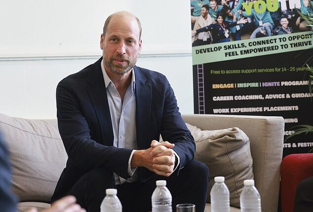 Prince William visits Spiral Skills, a youth organisation in Lambeth, in London