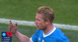 Kevin De Bruyne expressed his frustration after being substituted in Napoli's loss by AC Milan