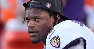 Lamar Jackson hobbled out of the Ravens' defeat to the Chiefs with a hamstring problem