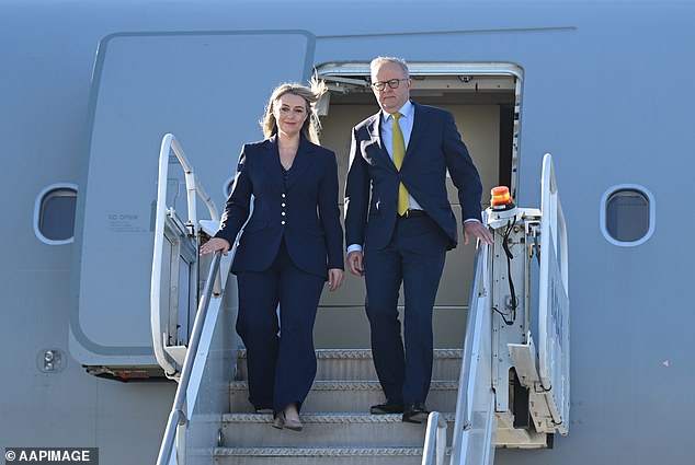 Read the scathing letter sent to Anthony Albanese by Trump allies over his 'reckless' plan to recognise a Palestinian state - as the PM touches down in the US