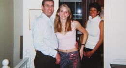 The well-known photograph showing the Duke of York next to Virginia Giuffre in 2001