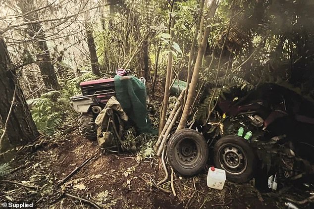 New photos have emerged of the remote campsite where police discovered Tom Phillips' children hours after the New Zealand fugitive was shot dead by police