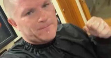 Just two days ago Hatton posted a video of himself looking healthy and in good spirits as he worked up a sweat on a running machine during an evening training session
