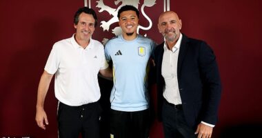 Rio Ferdinand has raised concerns over Manchester United's handling of Jadon Sancho's loan move to Aston Villa