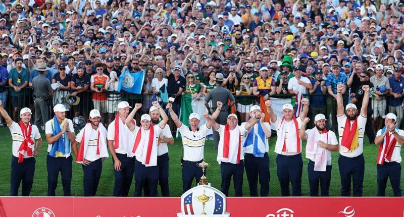 Ryder Cup 2025 live: Europe win trophy in nailbiting finish against resurgent USA