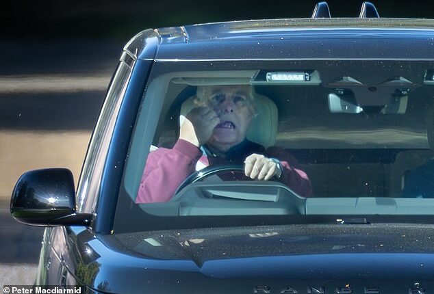 Prince Andrew, the Duke of York, is seen driving from Royal Lodge at Windsor on the morning of Monday 22 September 2025