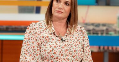 Sarah Parish and her husband James Murray have opened up on how they coped with the tragic loss of their daughter Ella-Jayne by pouring their grief into helping others (seen in 2023)