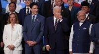 World leaders are see at the G20 summit in Rio de Janeiro, Brazil, in 2024