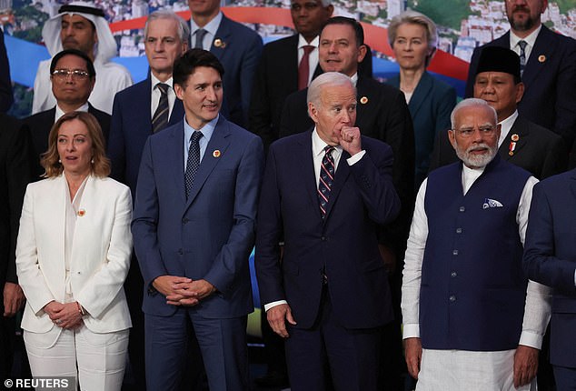 World leaders are see at the G20 summit in Rio de Janeiro, Brazil, in 2024