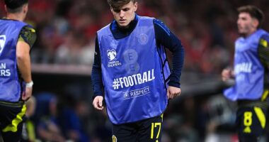 Gannon Doak had to wait until the 83rd minute before getting into the action in Copenhagen