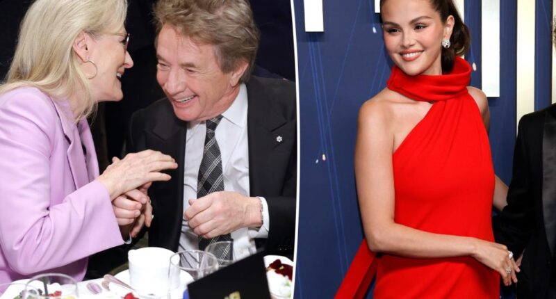 Selena Gomez catches Martin Short texting Meryl Streep at Emmys