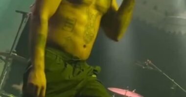 The frontman Bobby Vylan, real name Pascal Robinson-Foster, told the crowd: The pronouns was/were. Because if you talk s***, you will get Banged. Rest in peace Charlie Kirk you piece of s***.'