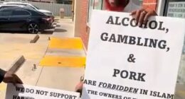 Houston-area Imam F. Qasim ibn Ali Khan of Masjid At-Tawhid has launched a campaign to pressure Muslim-owned stores to stop selling pork, alcohol , and lottery tickets