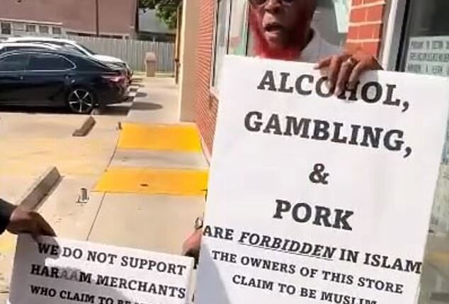 Houston-area Imam F. Qasim ibn Ali Khan of Masjid At-Tawhid has launched a campaign to pressure Muslim-owned stores to stop selling pork, alcohol , and lottery tickets