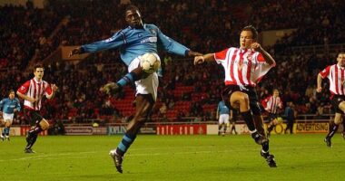 Marc-Vivien Foe, who died on the pitch while playing for Cameroon in 2003. His No 23 jersey has never been worn by a Manchester City player since, as a mark of lasting respect