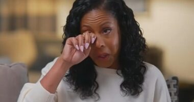 Sheinelle Jones broke down in tears as she spoke publicly about the death of her husband