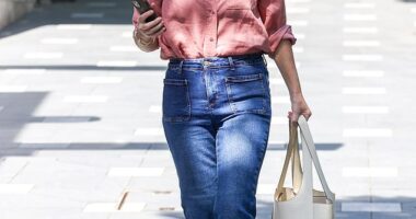 Samantha Armytage looked radiant as she stepped out to run errands in Sydney's Double Bay on Wednesday