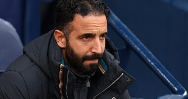 Manchester United manager Ruben Amorim has insisted his job as head coach is not at risk