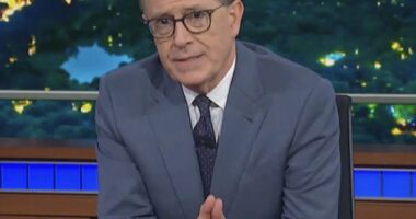 Stephen Colbert, 61, addressed the killing of Charlie Kirk in a last-minute speech appended to the start of Wednesday night's episode of The Late Show. He bemoaned 'political violence' and shared his condolences with Kirk's family