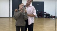 Strictly 's Amber Davies has shared her first snap with pro partner Nikita Kuzmin after replacing injured Dani Dyer just days ahead of Saturday's first live show