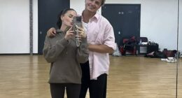 Strictly 's Amber Davies has shared her first snap with pro partner Nikita Kuzmin after replacing injured Dani Dyer just days ahead of Saturday's first live show