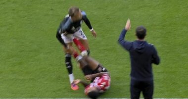 The moment of madness which saw Sunderland reduced to 10 men in the first half at the Stadium of Light